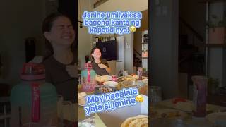 JANINE GUTIERREZ UMIIYAK SA BAGONG KANTA NG KAPATID NYA janinegutierrez shorts crying [upl. by Horatia349]