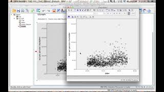 Bivariate analysis  Scattergram in SPSS [upl. by Teerpnam548]