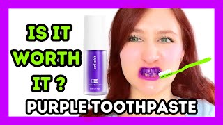 Does Purple Toothpaste Actually Work [upl. by Hynes76]