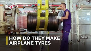 Inside the Aircraft Tyre Manufacturing Process  Michelin Aircraft Tyre [upl. by Ecnesse]