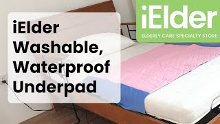 iElder Washable Waterproof amp Reusable Incontinence Underpad [upl. by Niobe913]