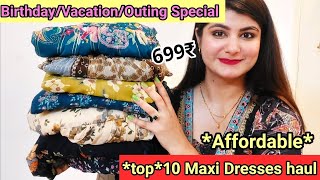 top10 Maxi Dresses from Amazon  Affordable Dresses For Birthday PartyVacationOutingVees Corner [upl. by Lleuqar354]