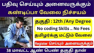 மாதம் 33000 சம்பளத்தில் வீட்டிலிருந்து வேலை🏠 Work From Home Jobs 2024 Tamil  SVA [upl. by Assyla218]