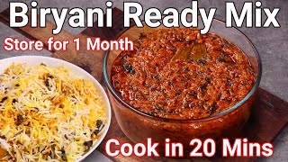 Instant Biriyani Gravy Mix Recipe  Cook Rice Dum Biryani in 20 Mins  Biryani Curry  Store 1 Month [upl. by Etsirk476]