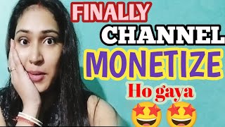 Finally channel monetize ho gaya🤩✅II within 3 months channel monetizedII Nehmit20NS [upl. by Augustus]