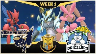 MEGA LOPUNNY IS AMAZING St Louis Rampardos vs Seattle Drizzlers  APA Week 1  Pokemon USUM [upl. by Eugilegna]