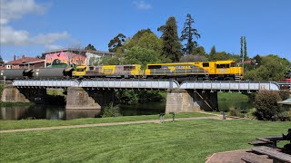 TasRail 2053 2054 46 Coal train passing through Deloraine [upl. by Esilanna]