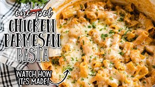 One Pot Chicken Parmesan Pasta [upl. by Verlee499]