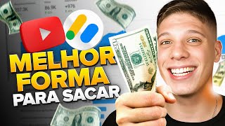 Como Receber Pagamentos do Youtube de forma rápida e segura SAQUE COM A MELHOR TAXA [upl. by Enilemme]