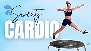 25 MIN SWEATY Trampoline Cardio Workout  Intermediate Level  Calorie BURNER [upl. by Ahsaela]