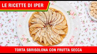 Torta sbrisolona con mele  Le ricette di Iper La grande i [upl. by Gnil]