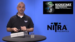 NITRA Pneumatic Dual Rod Air Cylinders from KickStart at AutomationDirect [upl. by Sirapal]