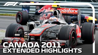 Extended Race Highlights  2011 Canadian Grand Prix [upl. by Nioe]