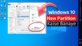 Windows 10 New Partition Kaise Banaye How To Create Partition In Windows 10  Creative Guru Tech [upl. by Cappello]