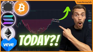 BULLISH CRYPTO COULD BREAK OUT TODAY  BITCOIN SOLANA ECOMI  VEVE NEWS [upl. by Gypsie416]