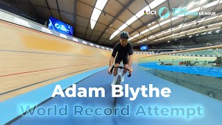 Adam Blythe attempts to break Jeffrey Hoogland 1 km World record 👀 [upl. by Searle16]