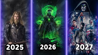 ALL UPCOMING MARVEL MOVIES 2024 2025 amp 2027 [upl. by Aneekahs389]