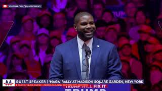 🇺🇸 Byron Donalds at Donald Trump rally in Madison Square Garden New York Oct 27 2024 [upl. by Sascha]