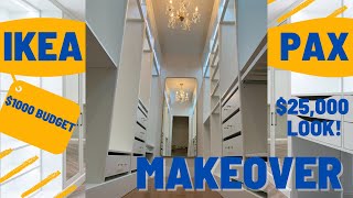 IKEA PAX CLOSET MAKEOVER [upl. by Aicella]