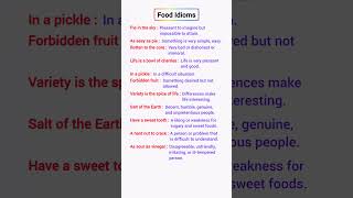 Idioms  Food Idioms With Meaning EnglishEmporium3 shorts viral idioms english explore yt [upl. by Lleksah575]