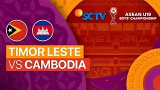 LIVE TIMOR LESTE U19 VS CAMBOJA U19 I AFF U19 [upl. by Anaillil959]