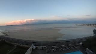 Arcachon basin storm cell receding and timelapse [upl. by Berni]