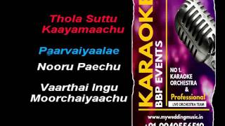 Etho Mogam Etho Thagam HQ Tamil Video Karaoke BBP Karaoke [upl. by Yarod]