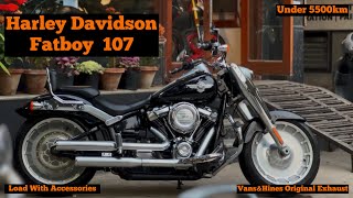 Harley Davidson FatBoy 107 Fully Loaded With Accessories🔥 bikes superbikes harleydavidson sale [upl. by Rostand]