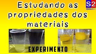 Estudando as propriedades dos materiais Faça você mesmo o experimento [upl. by Joyce]