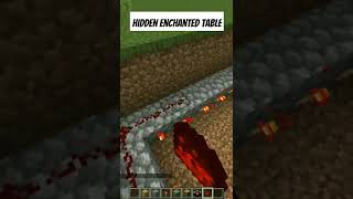 minecraft hidden enchanted table tutorial shorts [upl. by Drusi919]