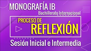 Monografía Bachillerato Internacional  Proceso de reflexión sesiones inicial e intermedia [upl. by Idnyl]