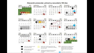 Calendario escolar 2023 2024 [upl. by Eittod378]