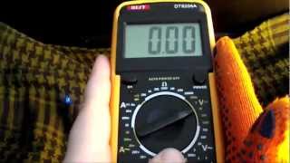 Мультиметр  Multimeter DT 9205A  Как пользоваться мультиметром  как пользоваться тестером [upl. by Reffotsirk]