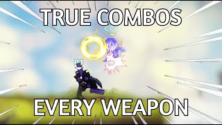 TRUE COMBOS ON EVERY BRAWLHALLA WEAPON [upl. by Hannibal]