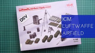 ICM 148 Luftwaffe Airfield Equipment 48409 Review [upl. by Sidoney505]