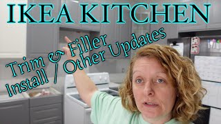 IKEA Kitchen Trim amp Filler install amp other updates [upl. by Eldon442]