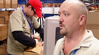 Undercover Boss Gets Fired For Packing Boxes Terribly  Undercover Boss [upl. by Llorrad]