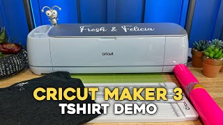 DIY TShirts in MINUTES with Cricut Maker 3 [upl. by Yatnod]