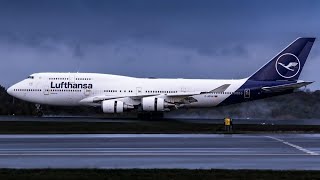 Planespotting Frankfurt airport 2024  Lufthansa Boeing 747 Stunning takeoff [upl. by Attelra]