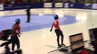 20151108 Toronto Short Track World Cup Mens 500m Final [upl. by Meara]