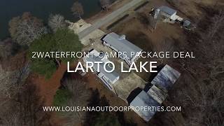 TWO WATERFRONT CAMPS PACKAGE FOR SALE ON LARTO LAKE [upl. by Par903]