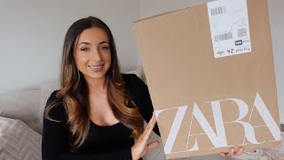 HUGE ZARA TRY ON HAUL AMAZING SALE FINDS  Blazers Knitwear amp Basics  Size 1012 [upl. by Palm]