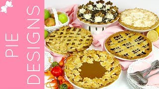 How to Make 5 Amazing Pie Crust Designs  Braid Lattice Roses Leaves Ruffles  Lindsay Ann Bakes [upl. by Sremmus]