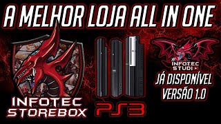 A MELHOR LOJA ALL IN ONE PARA PS3 CONHEÇA A INFOTEC STOREBOX 10 JÁ DISPONIVEL [upl. by Eiveneg]