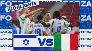 Highlights IsraeleItalia 12  Nations League 202425 [upl. by Edrahc]