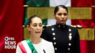 News Wrap Claudia Sheinbaum sworn in as Mexicos first female president [upl. by Newbold]