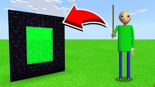 How To Make A Portal To BALDI in Minecaft Pocket EditionMCPE [upl. by Abbi]