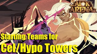 Recommended Base Teams for Celestial and Hypogean Towers AFK Arena [upl. by Avruch]