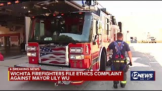 Firefighters union files ethics complaint against Wichita mayor [upl. by Nikolia]