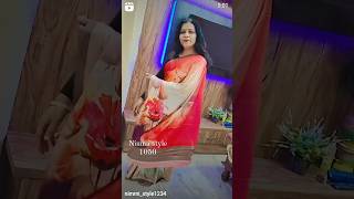 Beautiful saree nimmi style booking no 9630042296 [upl. by Eniamraj]